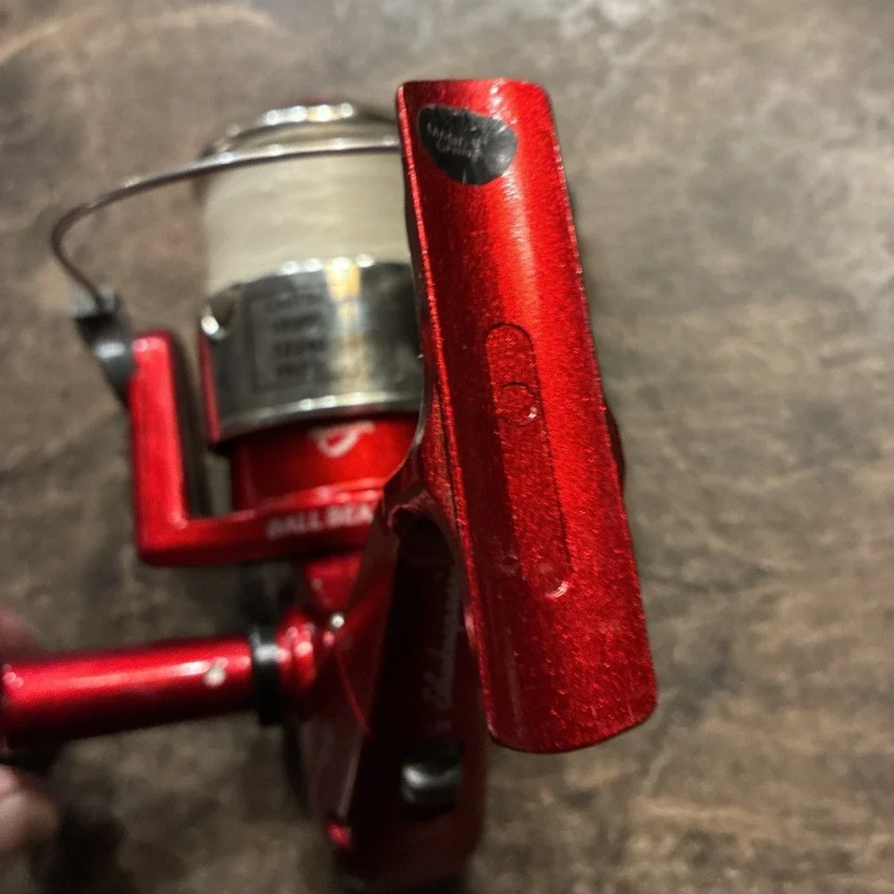 shakespeare fishing reel spectrum big water SP5155 Red working Spin Cast